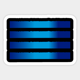 Black and blue Sticker